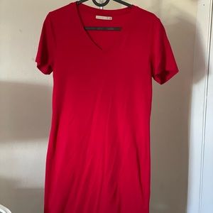 Red sport dress
